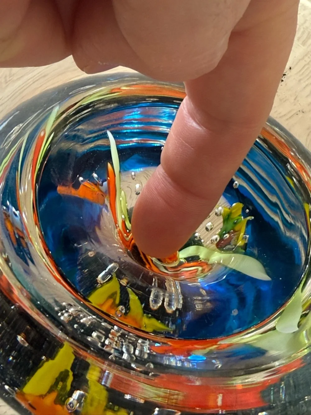 VINTAGE MURANO ITALY AQUARIUM FISH BOWL ART GLASS Glass Decorative Aquarium
